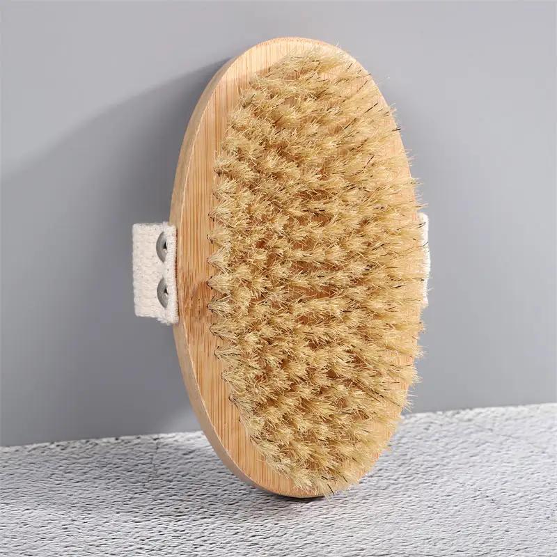 Bamboo Bristle Body Scrub Brush Natural Environmental Friendly Product