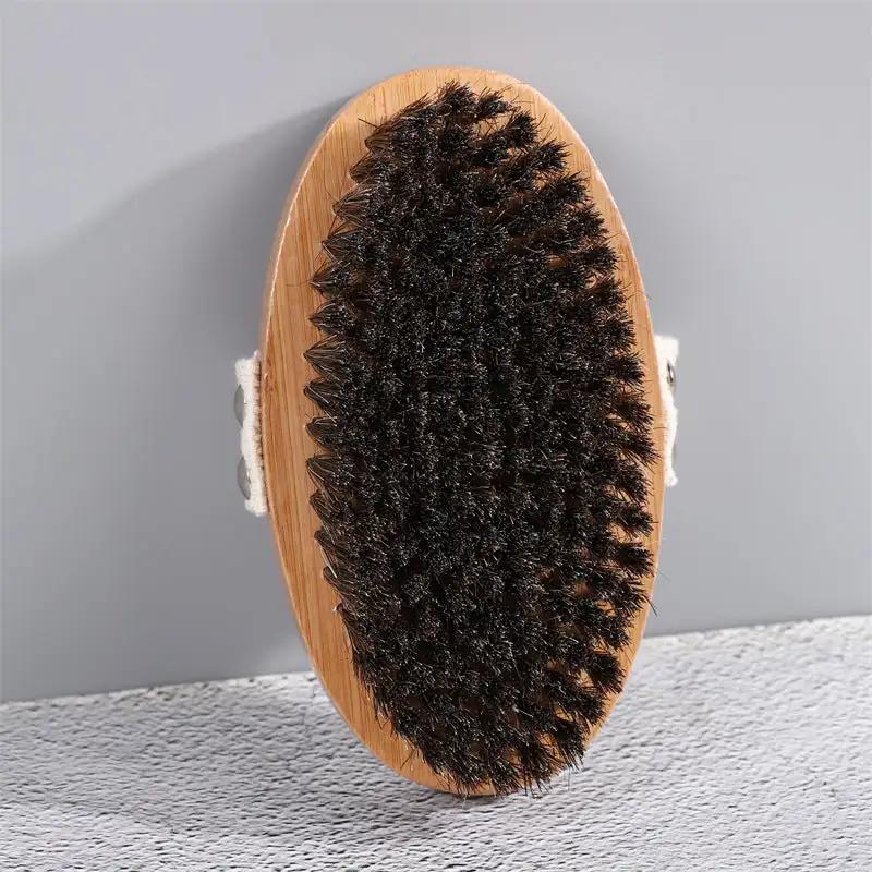 Bamboo Bristle Body Scrub Brush Natural Environmental Friendly Product