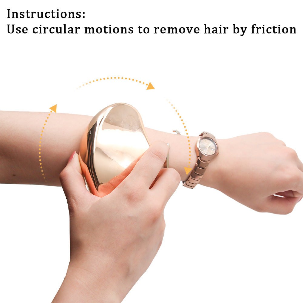 Crystal Hair Eraser in use